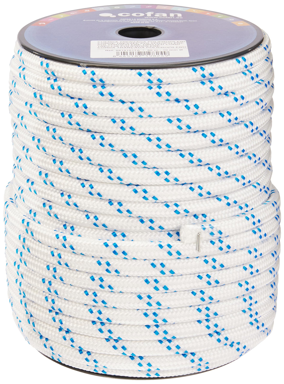 CARRETE CUERDA TRENZADA POLI 10MM 50 MTS - Unid: 1 10 mm x 50 m, 10 mm x 50 m