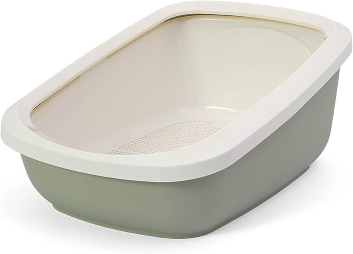 Katzentoilette mit Trennsystem – System Katzenklo für Holzpellets, weniger Geruch durch Urin- &amp; Kott