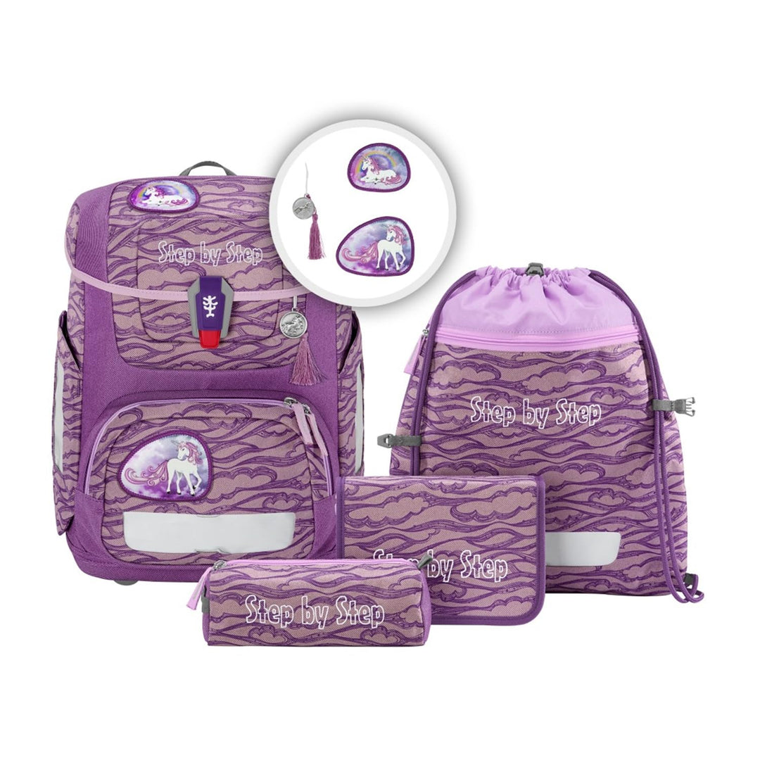 Step by Step Circle Schulranzen-Set 5-teilig Lovely Unicorn Nuala
