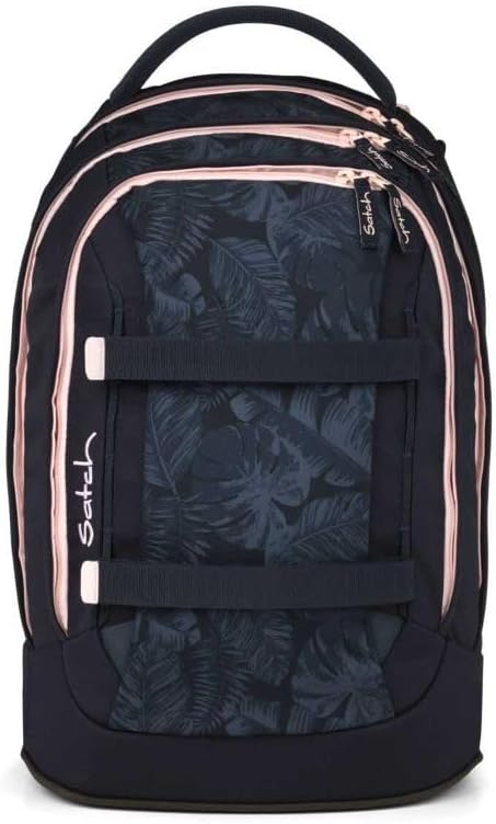 Satch Pack Schulrucksack Set 2tlg. inkl. Schlamperbox (Midnight Jungle), Midnight Jungle