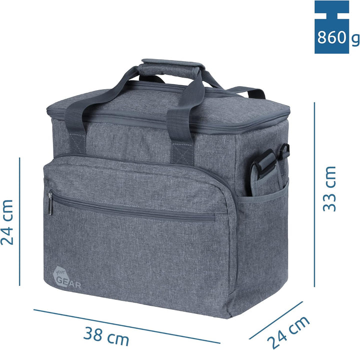 your GEAR Faltbare Kühltasche Cavoli – Isoliertasche mit 30 Liter Volumen – Grosse Picknicktasche mi