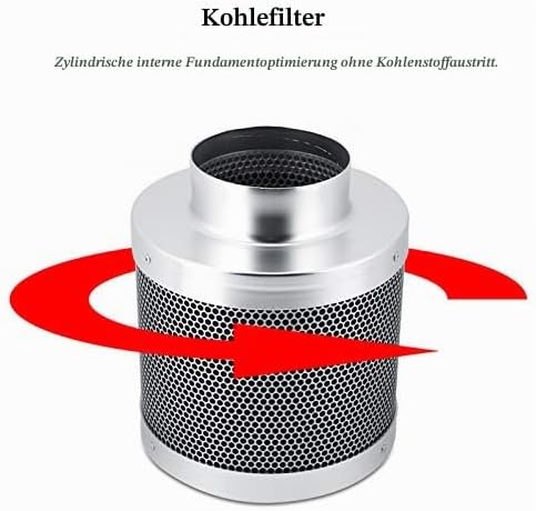 Aktivkohlefilter Leichtes Carbon Geruchskontrolle 100mm, 2 STK.