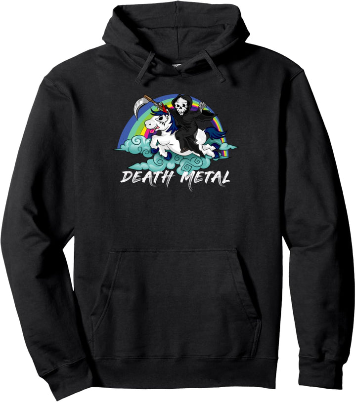 Death Metal Unicorn Pullover Hoodie