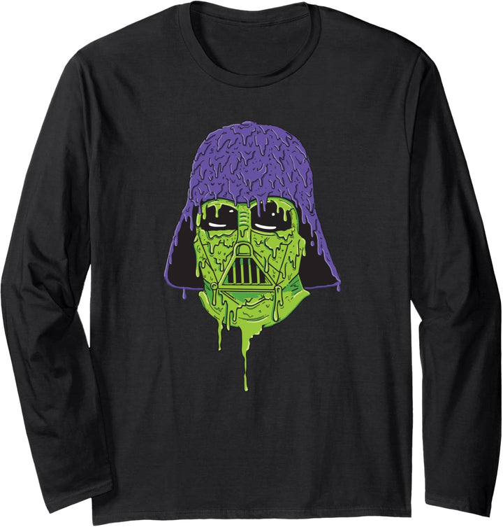 Star Wars Darth Vader Helmet Dripping Paint Grime Langarmshirt