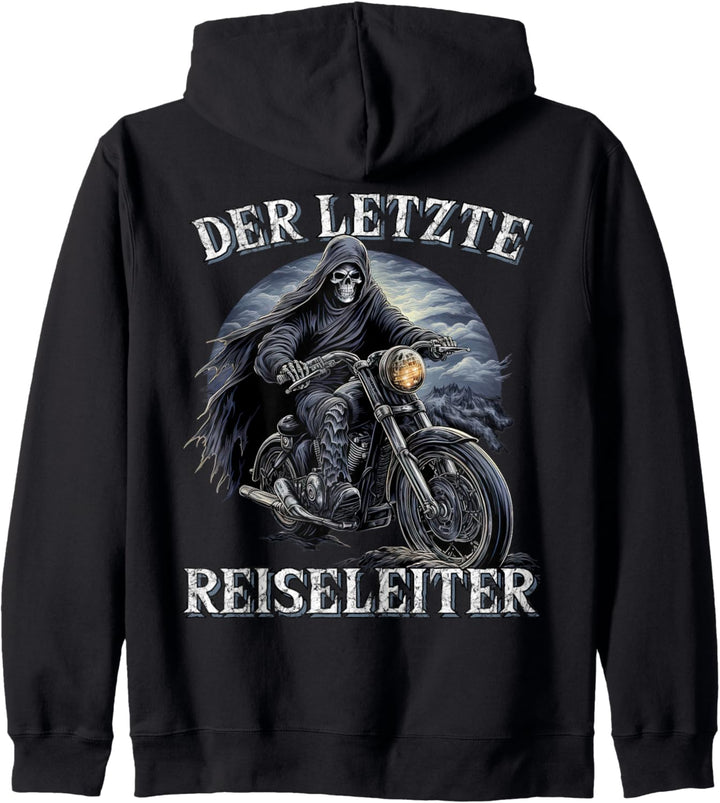 Der letzte Reiseleiter Biker Motorrad Kapuzenjacke