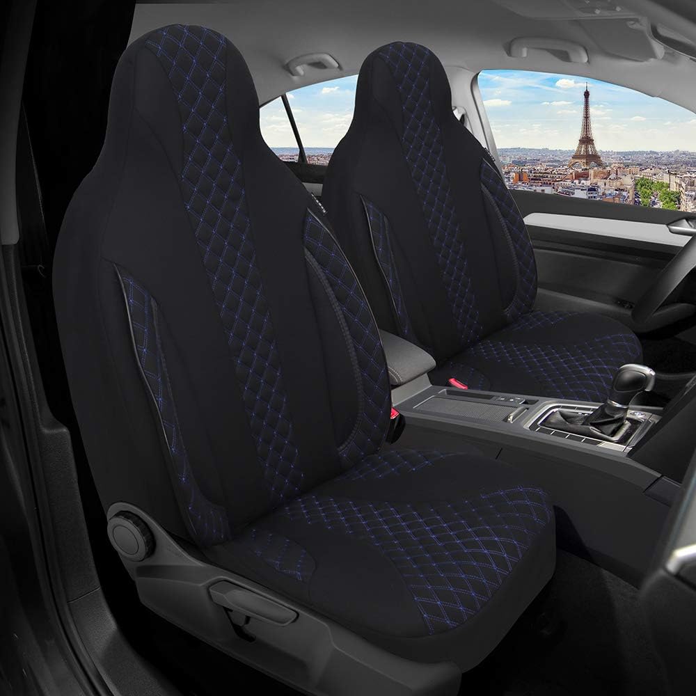 BREMER SITZBEZÜGE Mass Sitzbezüge Schonbezüge für Subaru Outback 4 PL406 PL406 Schwarz/Blaue Naht, P