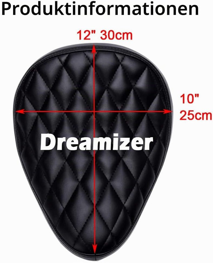 DREAMIZER Motorrad Bobber Sitz, Motorrad Solo Sitz Mit Federhalterung Grundplatte Für Sportster Acht