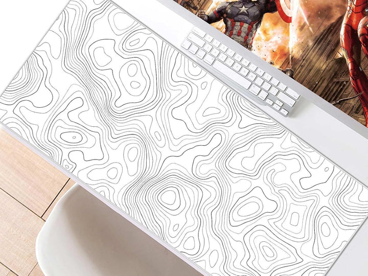 JIALONG Gaming Mauspad Schreibtischunterlage - Vernähte Kanten - rutschfest - Mousepad mit Einer spe