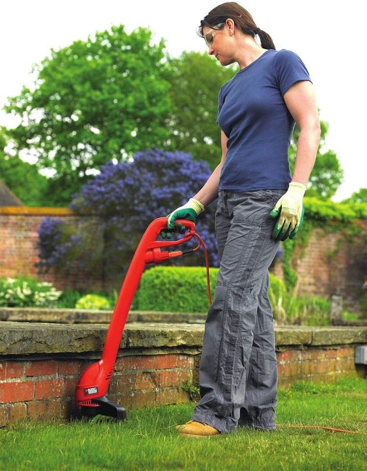 BLACK+DECKER Elektro-Trimmer Schnittbreite 23 cm, Einzelgriff 250 W, GL250-QS, Trimmer