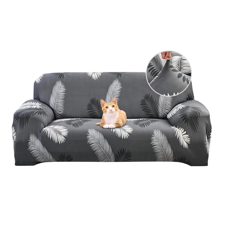 Jaotto Sofabezug 2 Sitzer Elastischer Stretch Spandex Sofa Überwürfe Sofahusse Antirutsch Waschbar S