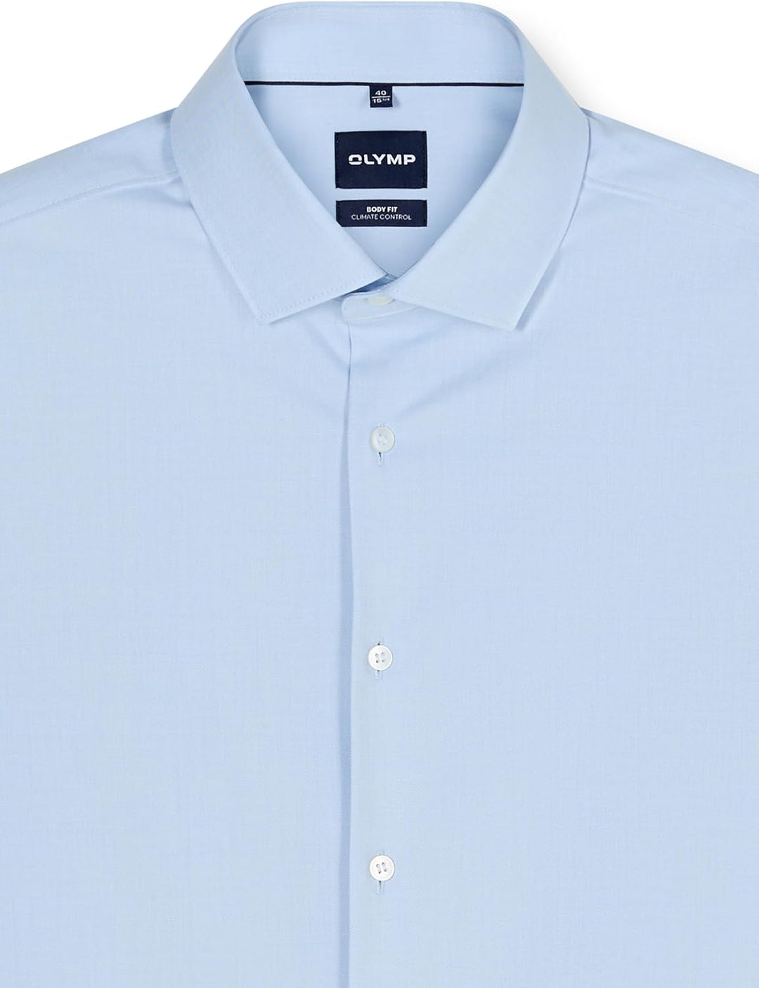 OLYMP Herren Oberhemd Langarm 073464,Twill,Level 5 Body fit (15.05.2015 - F16),Modern Kent 37 Bleu,