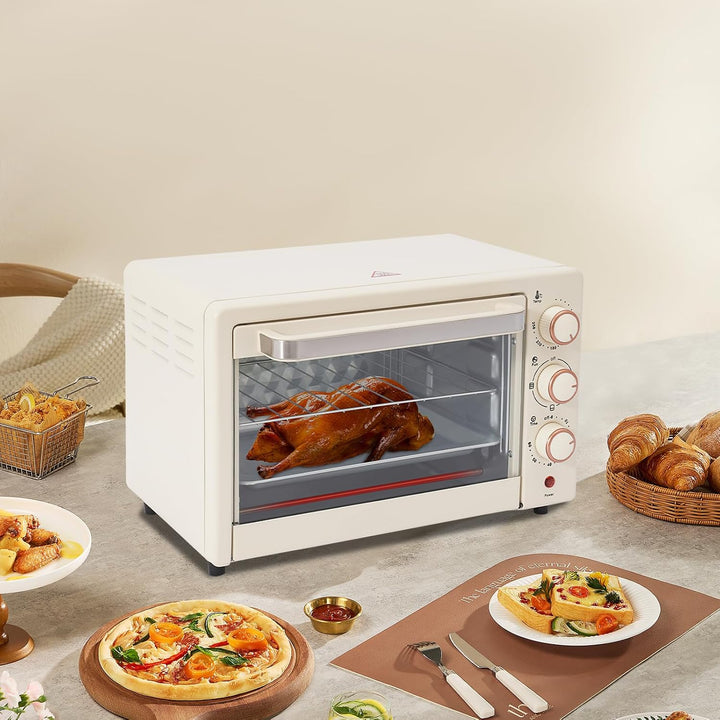 22L Elektrobackofen 1000W 220V Mini Backofen 60 Minuten Timer Einstellbarer Temperatur 120°C-250°C E