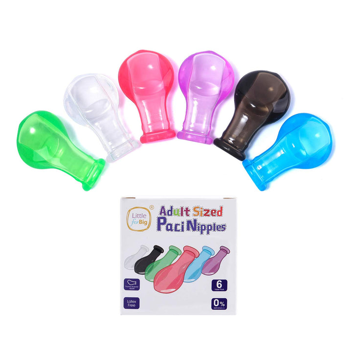 LittleForBig Erwachsenengrösse Candy Gloss Schnuller Nipples Vorteilspack