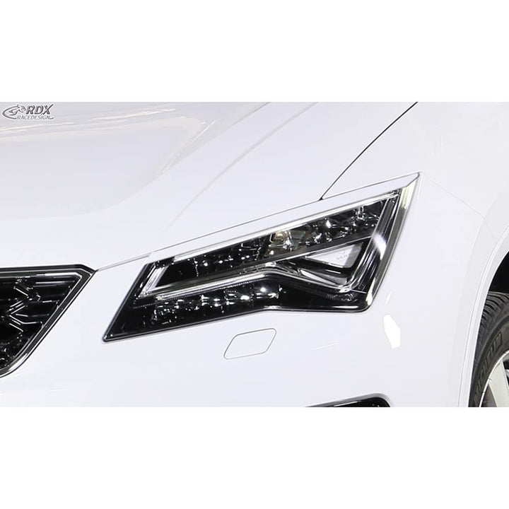 Scheinwerferblenden kompatibel mit Seat Ateca &amp; Cupra Ateca 2016-2021 (ABS)