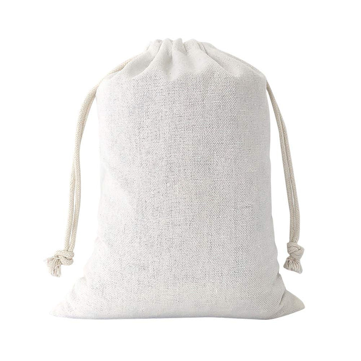 SumDirect 20 Stück Baumwolltasche Stoffbeutel mit Kordelzug, Baumwolle Säckchen Baumwollbeutel 15X20