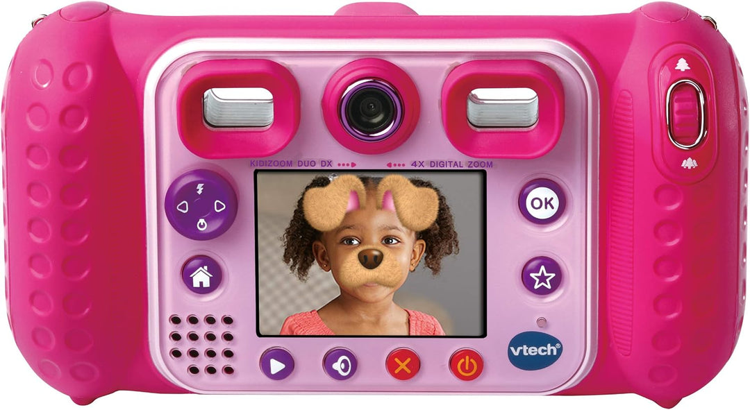 VTech - Kidizoom Duo DX, Kinderkamera, Videos, Filter, Musik-Player, Spiele, USB, Kindersicherung, E