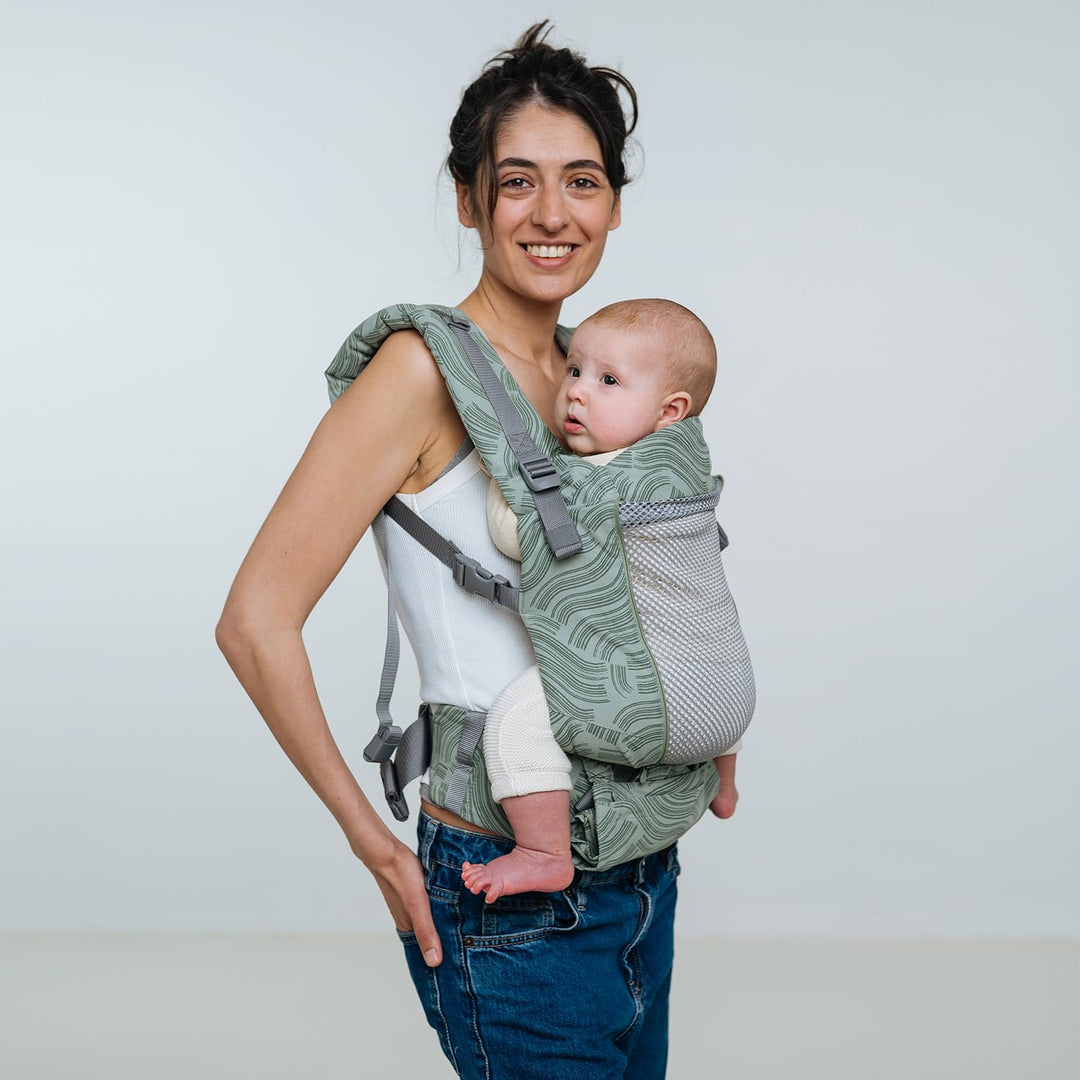 Love &amp; Carry ONE Evo Babytrage für Neugeborene (Akazie), Akazie