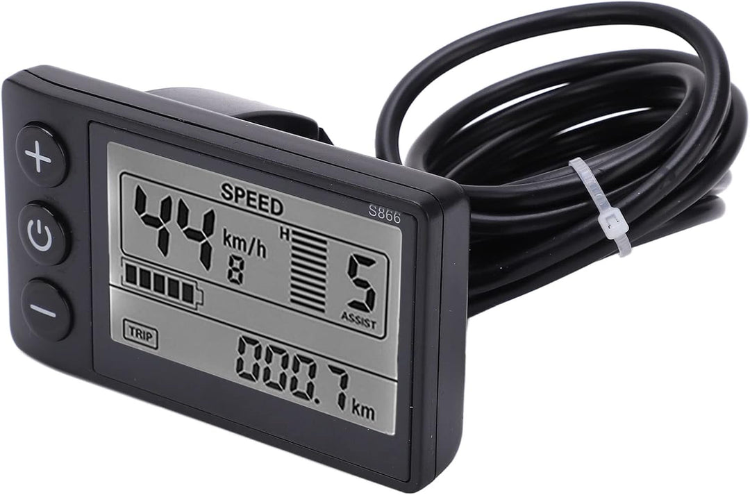 Wakects Display, S866 LCD Anzeige Bedienfeld Wasserdicht Fahrradcomputer Display Messgerät für Elekt