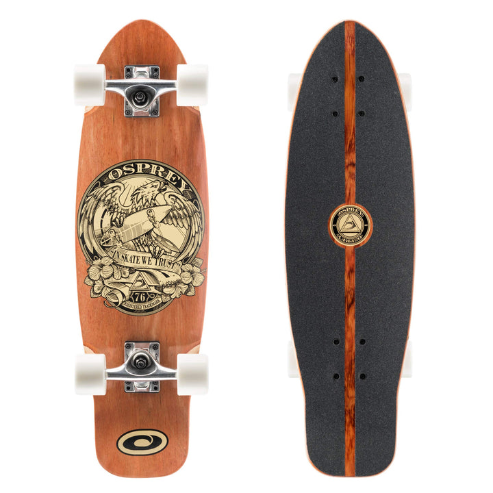 Osprey Single Kick Tail Cruiser Skateboard Braun - braun, Braun - braun