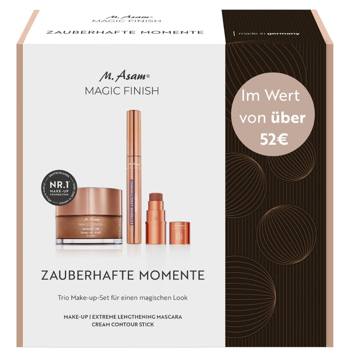 M. Asam Magic Finish Make-up Geschenkset 2 - Make-up Mousse &amp; Mascara + Contour Stick, 2 - Make-up M