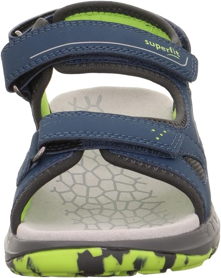 Superfit Jungen Criss Cross 1-000583 Sandale 27 EU Weit Blau Grün 8040, 27 EU Weit Blau Gr&amp;