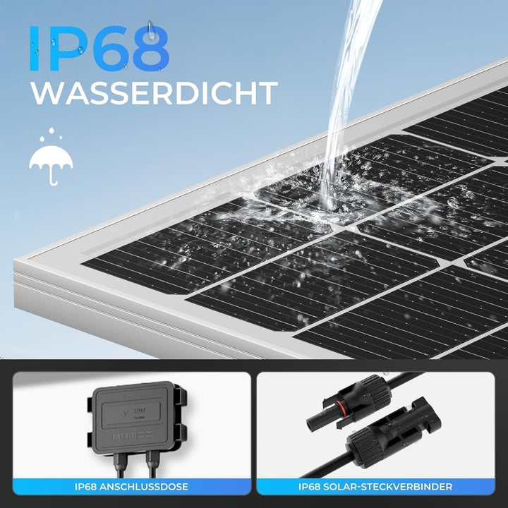 18BB 800Watt Solarpanel, N-Type 12 V 4 * 200 W Solarmodul,Hocheffiziente Monokristalline PV-Module,