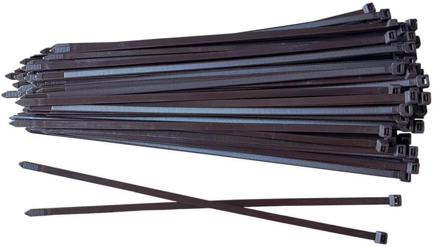BeBo Kabelbinder Braun 9.0 x 780 mm I 100 Stück stabil &amp; vielseitig für den Innen &amp; Aussenbereich I