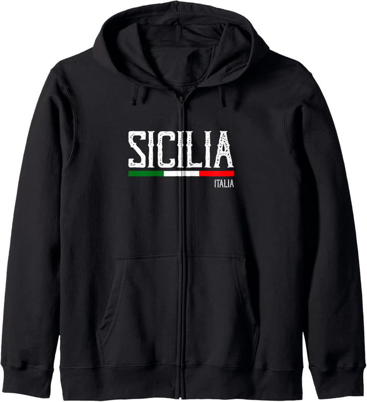 Sizilien Flagge Sizilien Palermo Italien Kapuzenjacke