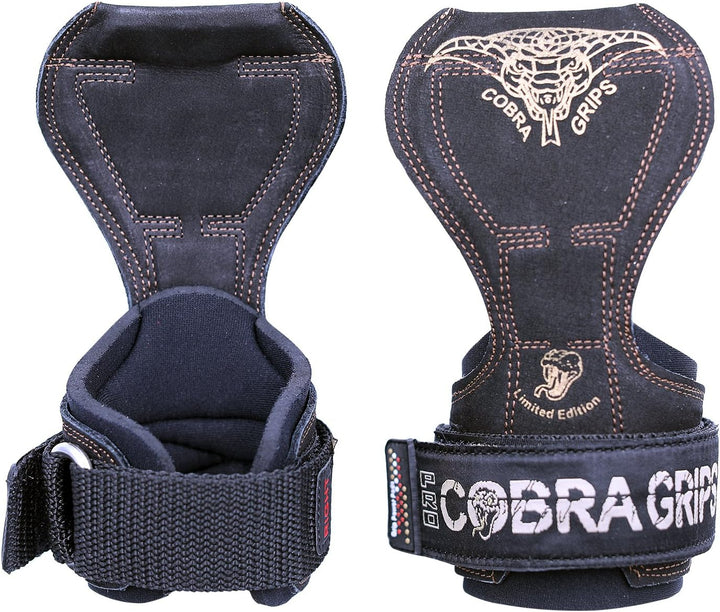 Cobra Grips V2 Lifting Griffe Gewicht Versa Handschuhe Alternative Power Pro schwarzes Leder, Pro sc