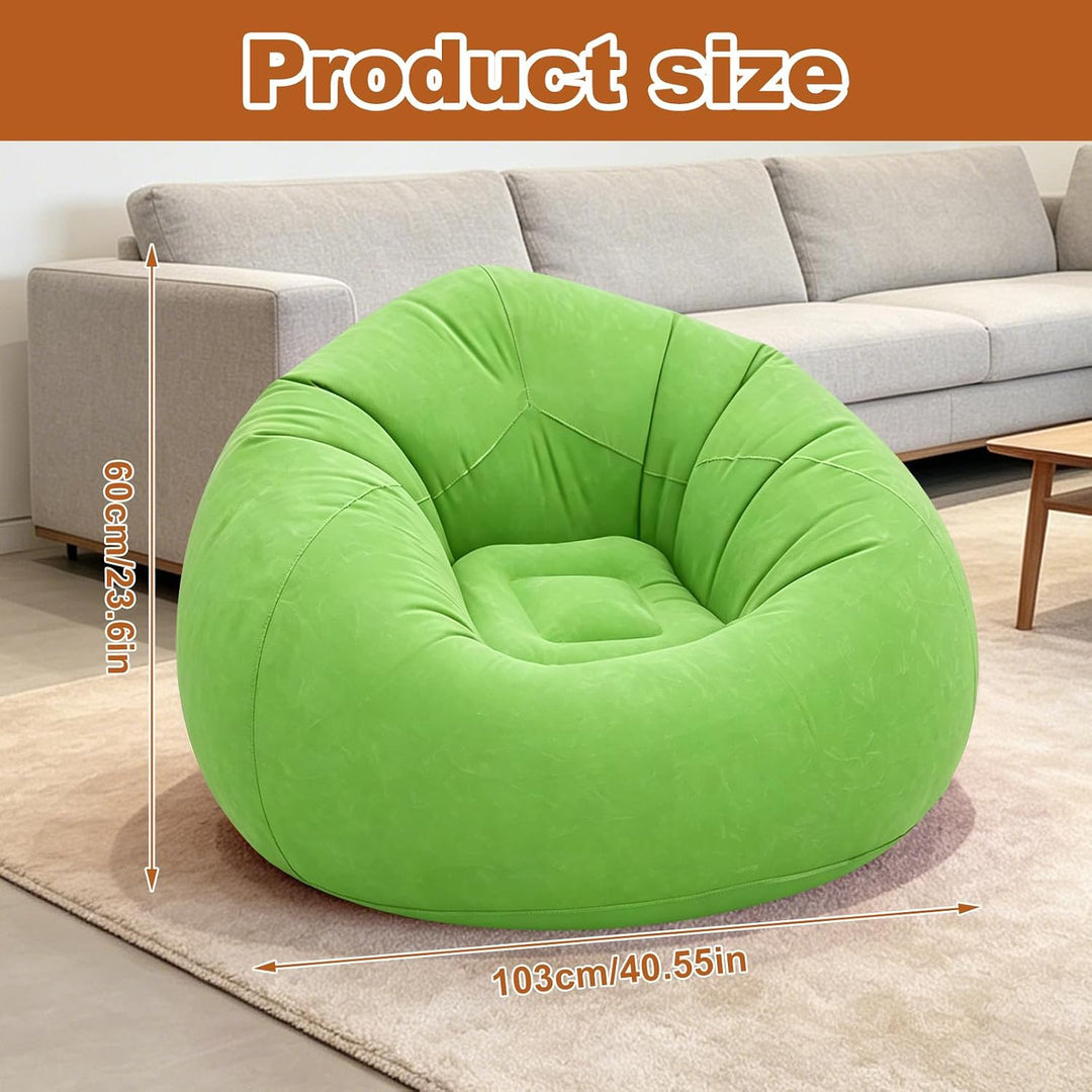 FARYODI Luftsofa, Aufblasbare Couch, Aufblasbarer Sessel, 105x105x60cm Grün, Grün