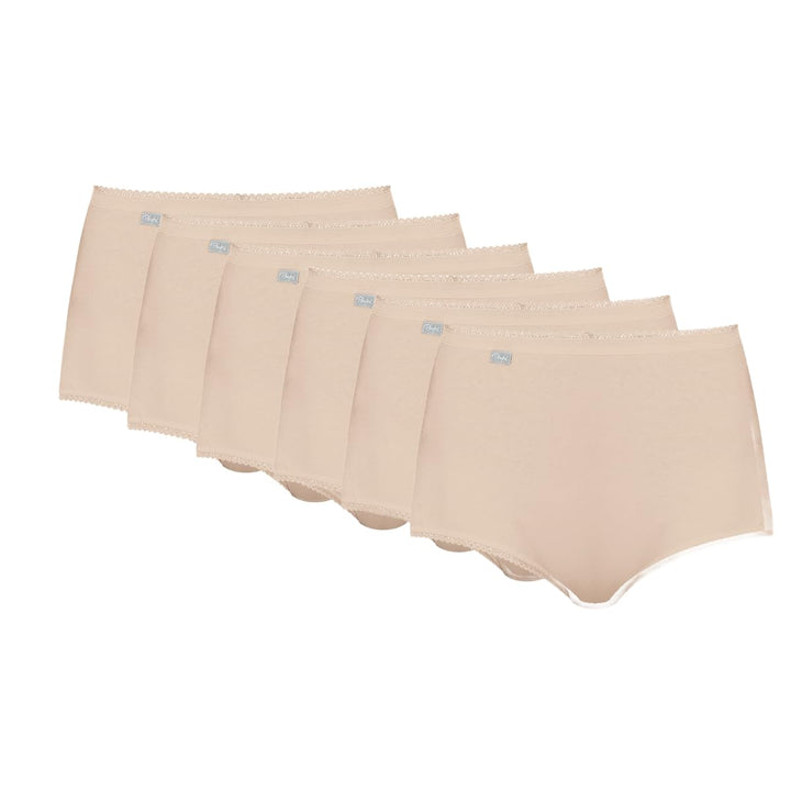 Playtex Slip Damen Essential Cotton Maxi Slip x6 M Fleisch, M Fleisch