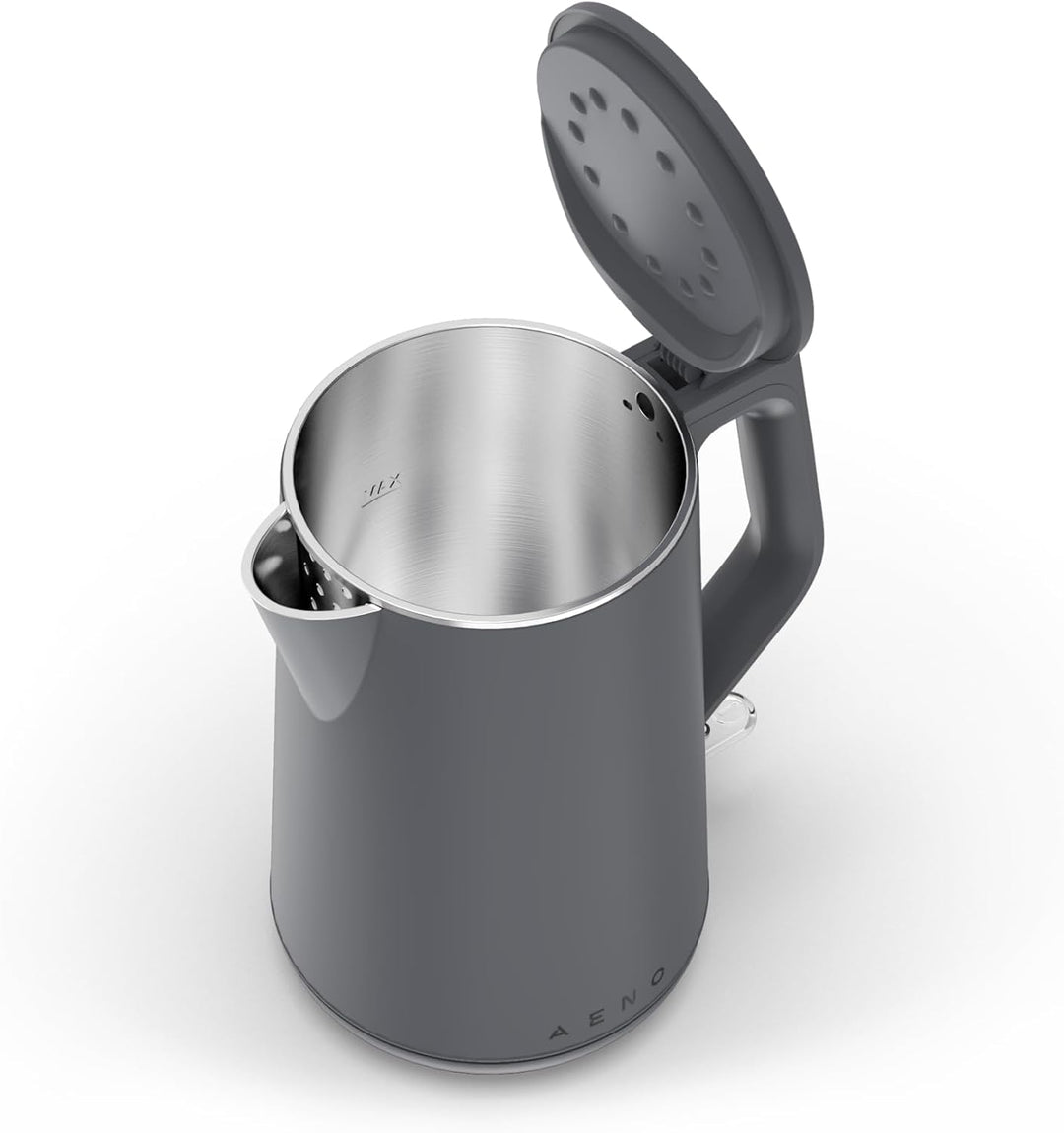 AENO Wasserkocher EK4 1.5L, 360°drehbar dunkelgrau, Dunkelgrau