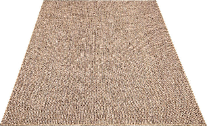 Paco Home Outdoor Teppich wetterfest &amp; langlebig Flachgewebe in moderner Jute-Sisal-Optik in Naturtö