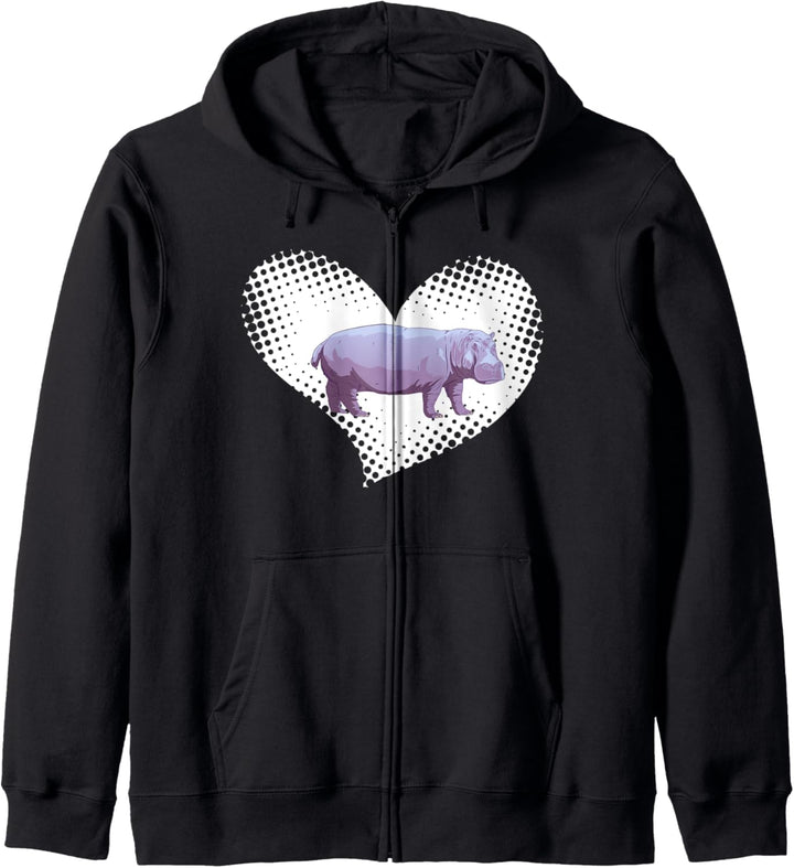 Nilpferd Hippo Nilpferde Hippos Flusspferde Hippos Kapuzenjacke
