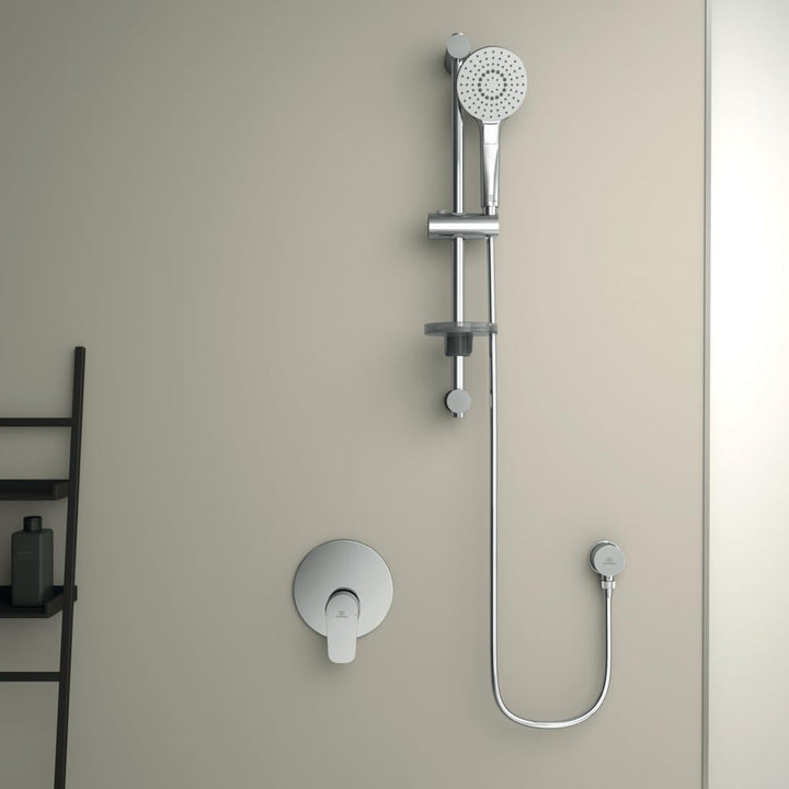 Ideal Standard Ceraflex, Mischbatterie für Badewanne oder Dusche, Einbau, Einweg, Aussenteile, verch