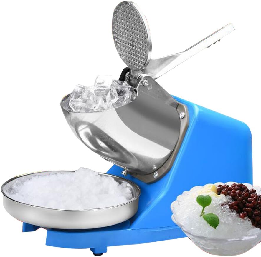 Elektrischer Ice Crusher Eisrasierer Maschine Crusheisbereiter Eiswürfel Edelstahl Eiszerkleiner 380