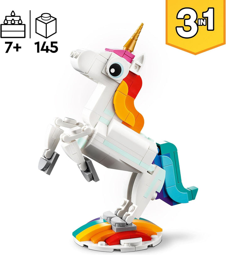 LEGO 76421 Harry Potter Dobby der Hauself Set &amp; 31140 Creator 3in1 Magisches Einhorn Spielzeug, Seep