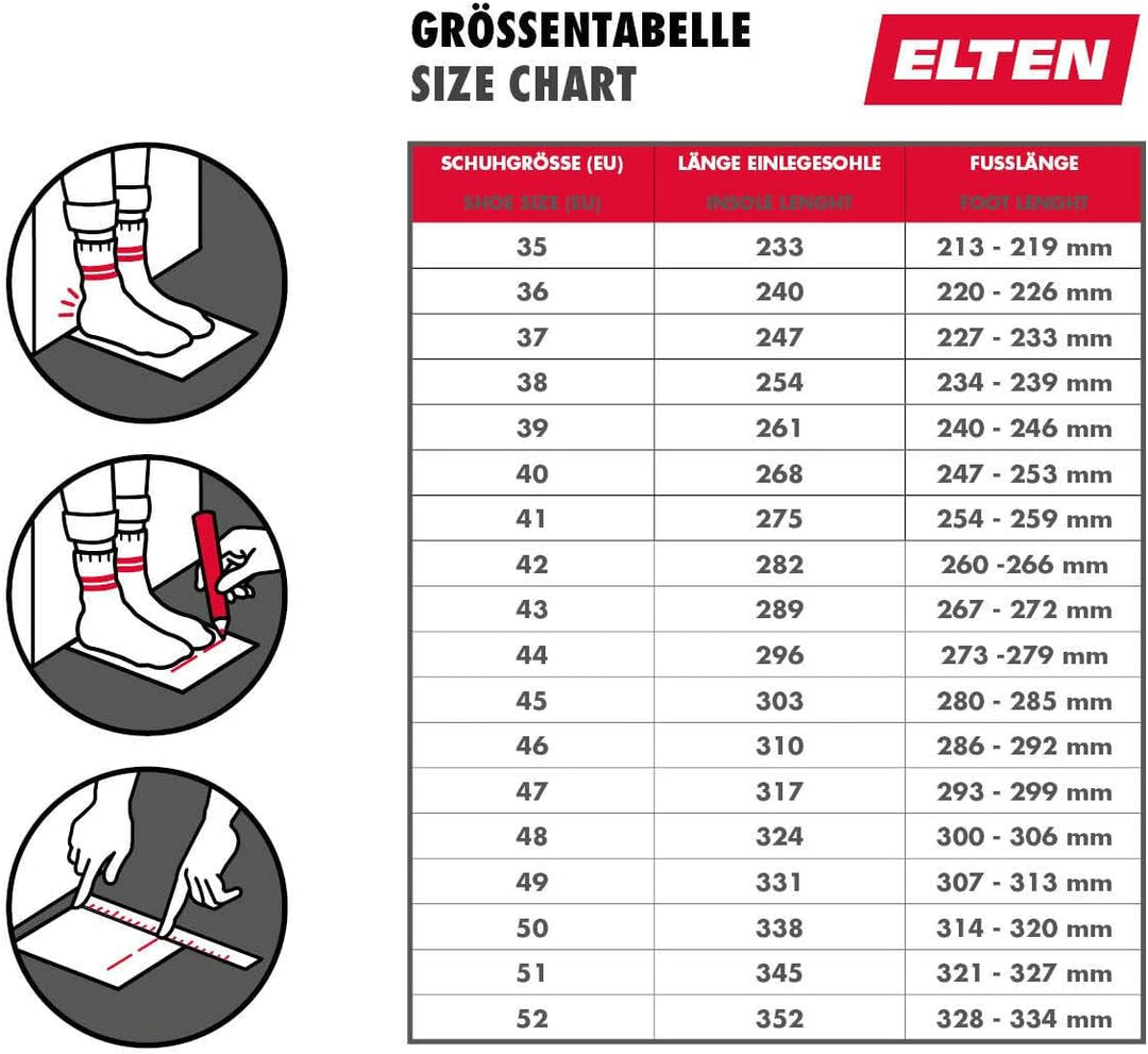 Elten Sicherheitschnürstiefel "George" S3 HI, Grösse 46, 65841-46 46 EU, 46 EU