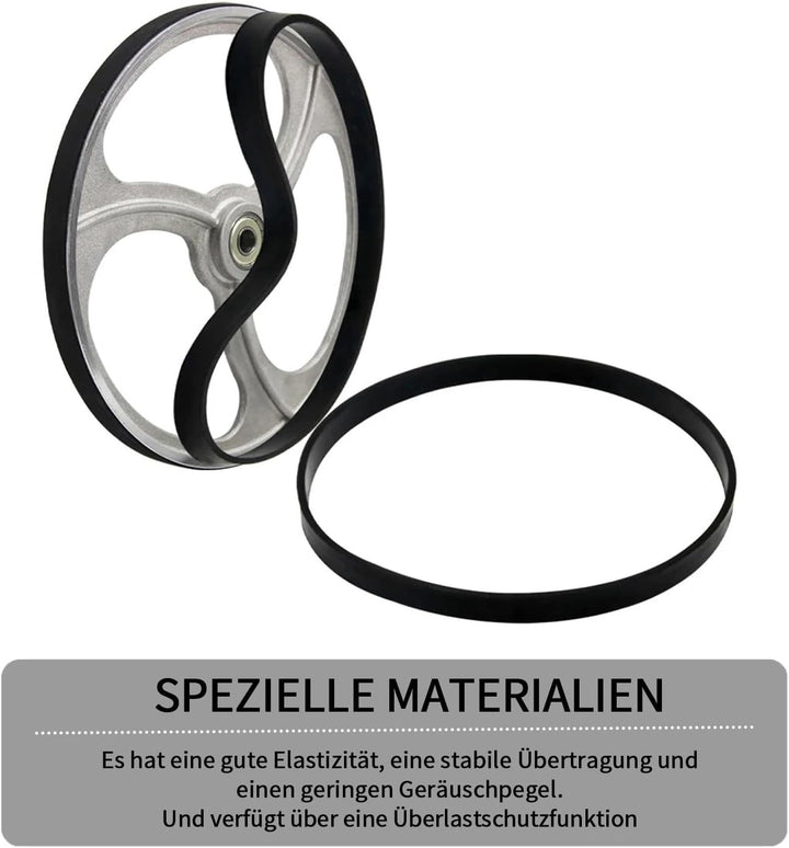 2 Stück 8-Zoll Bandsägen Gummiband, Rutschfester Holzbearbeitung Bandsäge Gummireifen Ersatzteile Sc