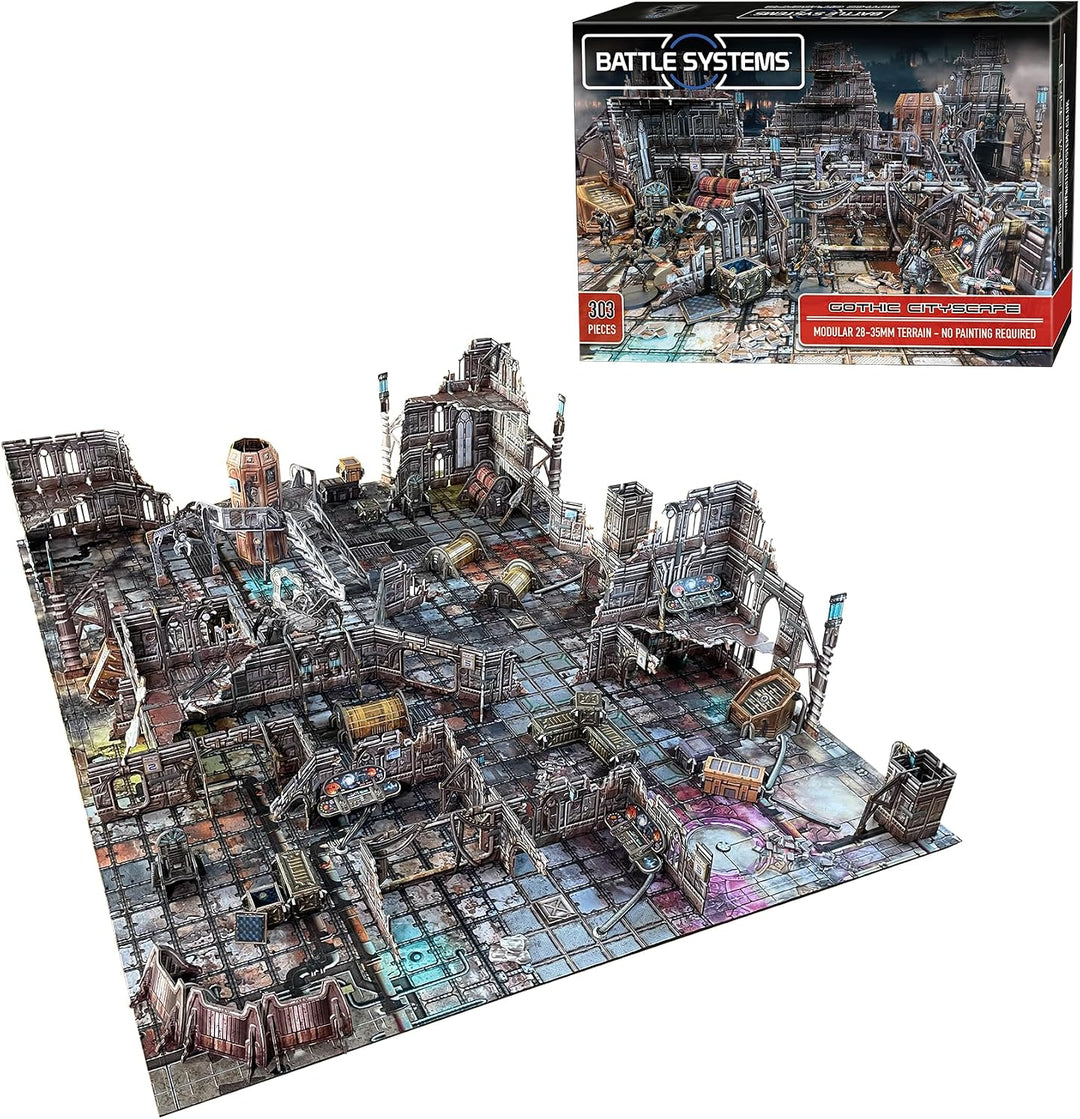Battle Systems Sci-Fi-Gelände, 28 mm modulares 3D-Weltraum-Gelände, perfekt für Wargaming und Rollen