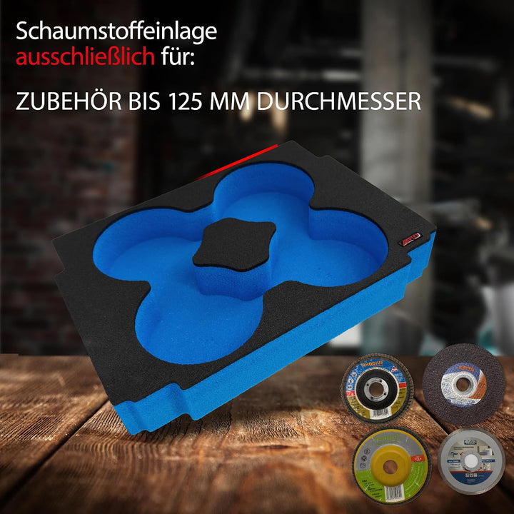 APTEX Schaumeinlage für Trennscheiben und Schleifscheiben – Polstereinlage &amp; Schaumstoffpolsterung f
