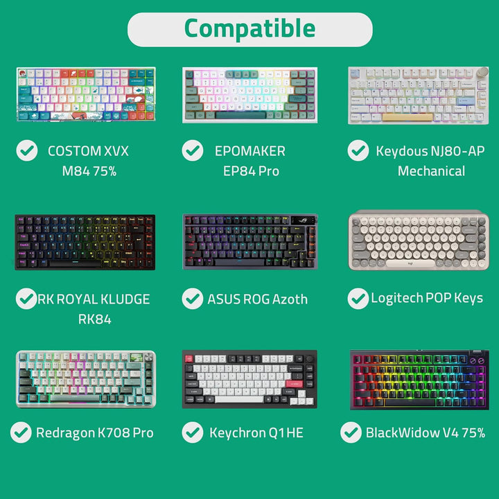 GEEKRIA 75% Tastaturhülle, Hartschalen-Reisetragetasche für mechanische Gaming-Tastatur mit 84 Taste