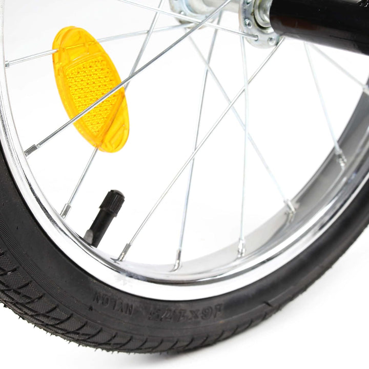 Wiltec Fahrrad Lastenanhänger, Fahrradanhänger, Deichsel klappbar &amp; Schnellkupplung für Einkäufe, Ur