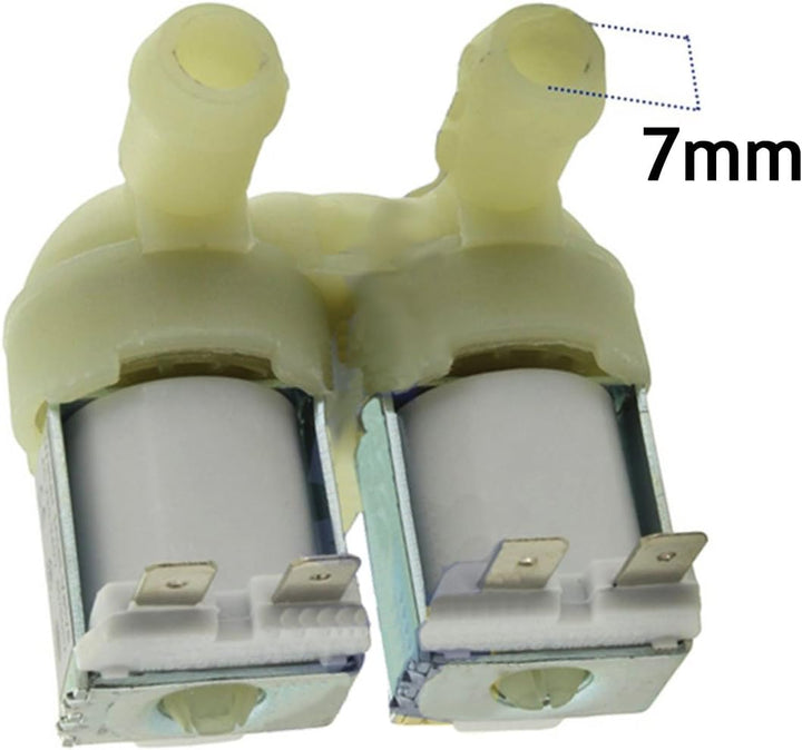 SPARES2GO Magnet-Kaltwasserventil für Hoover-Waschmaschine (Doppeleinlass, 2-Wege, 180º) – Einbaulis