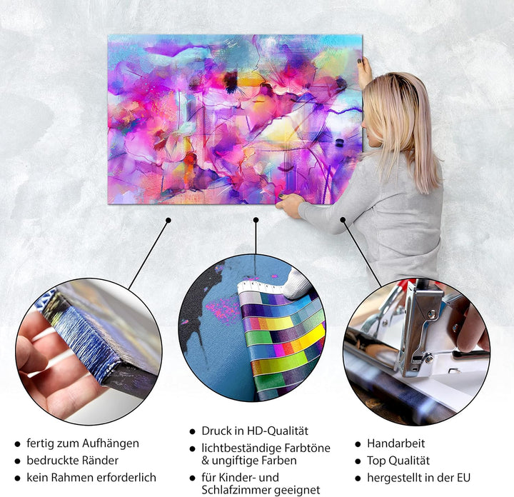 murando - Bilder Blumen 120x80 cm Leinwandbild 1 tlg Kunstdruck modern Wandbilder XXL Wanddekoration