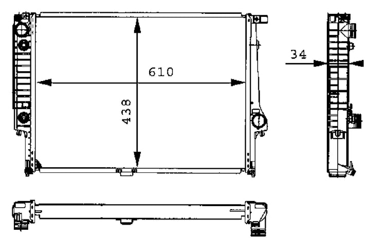 MAHLE CR 326 001S Kühlmittelkühler BEHR