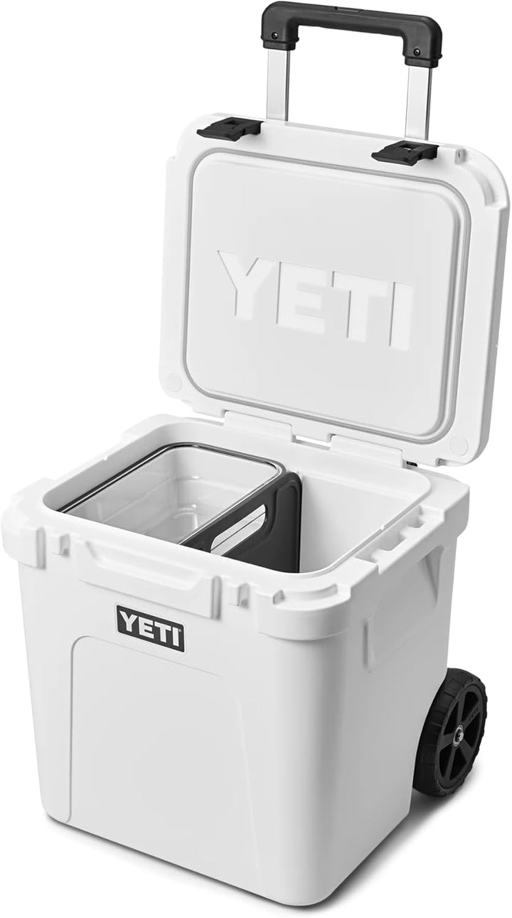 YETI Roadie 48 Rollkühler mit einziehbarem Periskopgriff Weiss, Wei&amp;