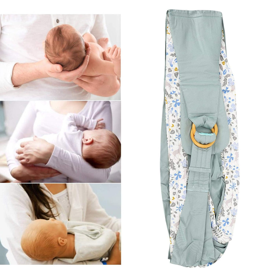 Juli- Imitation Uterus Design Stillträger Baby Ring Sling(Green Fawn (Four Seasons))