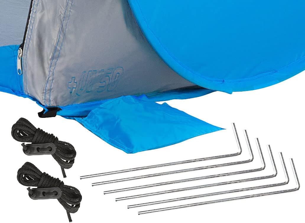 Strandmuschel Pop Up mit UV Schutz 50, Leicht zu Tragen Strandzelt, Koffertauglich, Strand Windschut