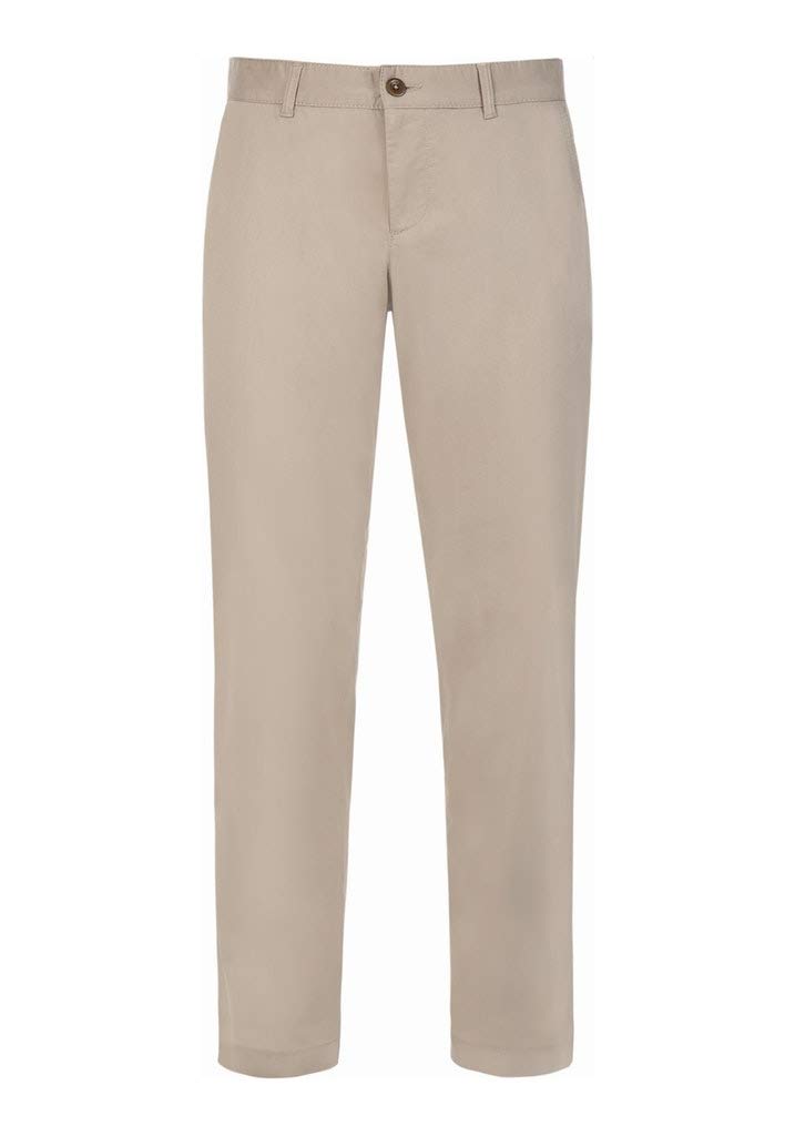 ALBERTO Regular Slim Fit Hose Material-Mix beige Grösse W42 L32